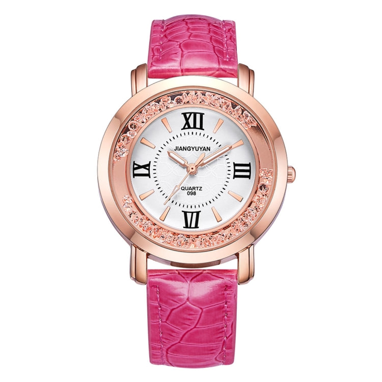 1745 JIAYUYAN Fashion Women Quartz Wrist Watch with PU Leather Band and Alloy Watch Case