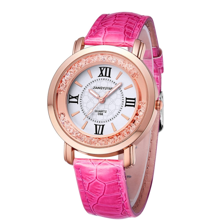1745 JIAYUYAN Fashion Women Quartz Wrist Watch with PU Leather Band and Alloy Watch Case