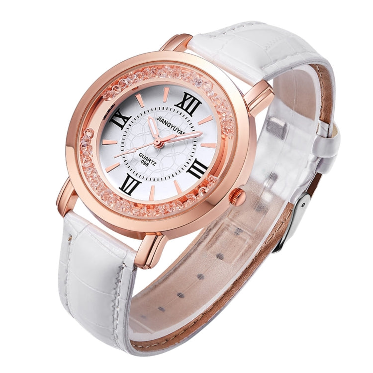 1745 JIAYUYAN Fashion Women Quartz Wrist Watch with PU Leather Band and Alloy Watch Case