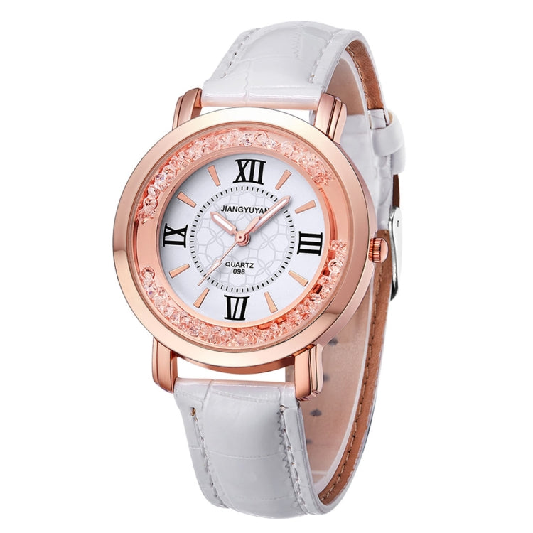 1745 JIAYUYAN Fashion Women Quartz Wrist Watch with PU Leather Band and Alloy Watch Case