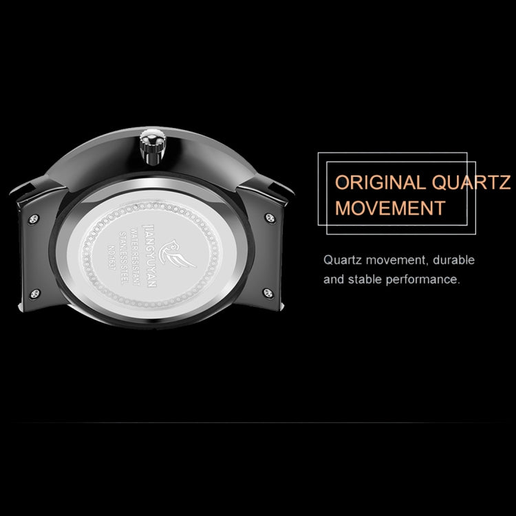 JIAYUYAN Fashion Original Quartz Wrist Watch with Multi-function Small Dail Stainless Steel Strap/Band and Alloy case  Watch For Man 1637