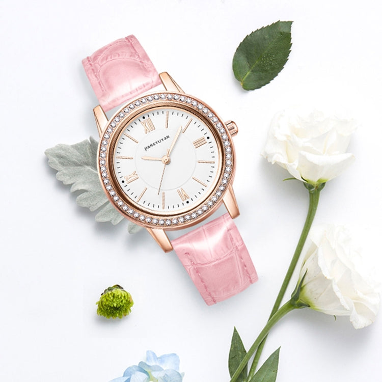 1665JIAYUYAN Fashion  Women Quartz Wrist Watch with PU Leather band and alloy watch case