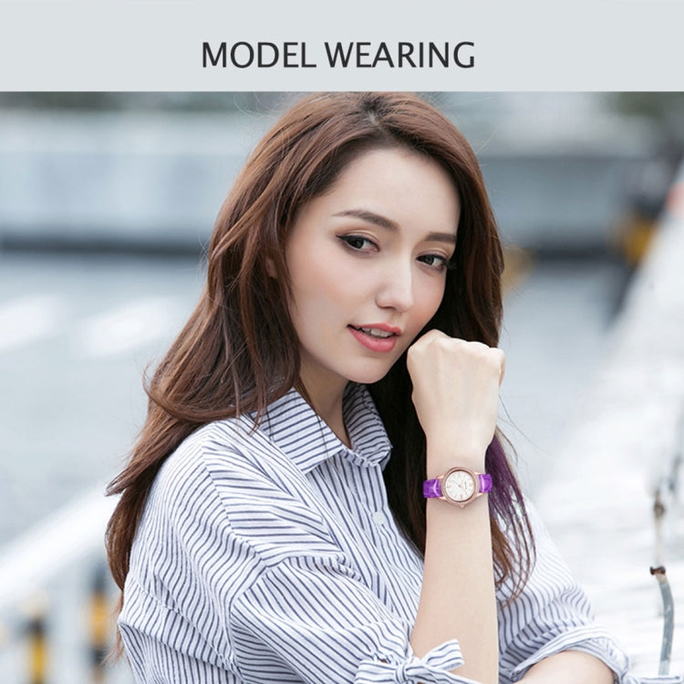 1665JIAYUYAN Fashion  Women Quartz Wrist Watch with PU Leather band and alloy watch case