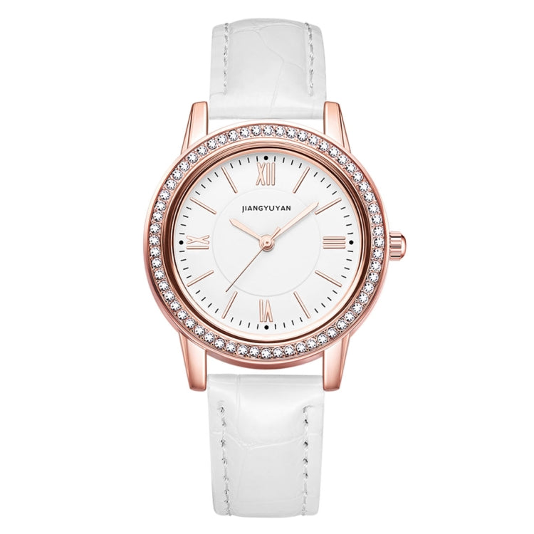 1665JIAYUYAN Fashion  Women Quartz Wrist Watch with PU Leather band and alloy watch case