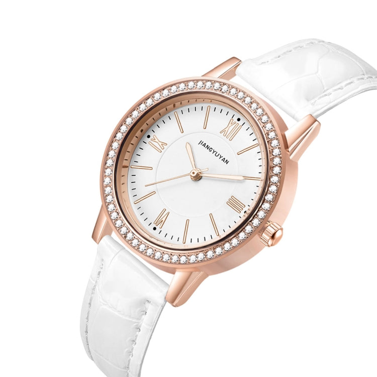 1665JIAYUYAN Fashion  Women Quartz Wrist Watch with PU Leather band and alloy watch case