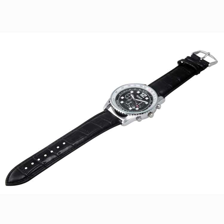 WeiYaQi 89008 Fashion Wrist Watch with Leather Band(Silver)