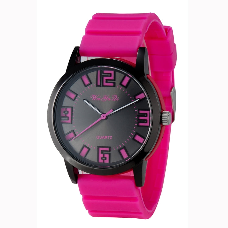 WeiYaQi 891 Fashion Wrist Watch with Silicagel Watch Band