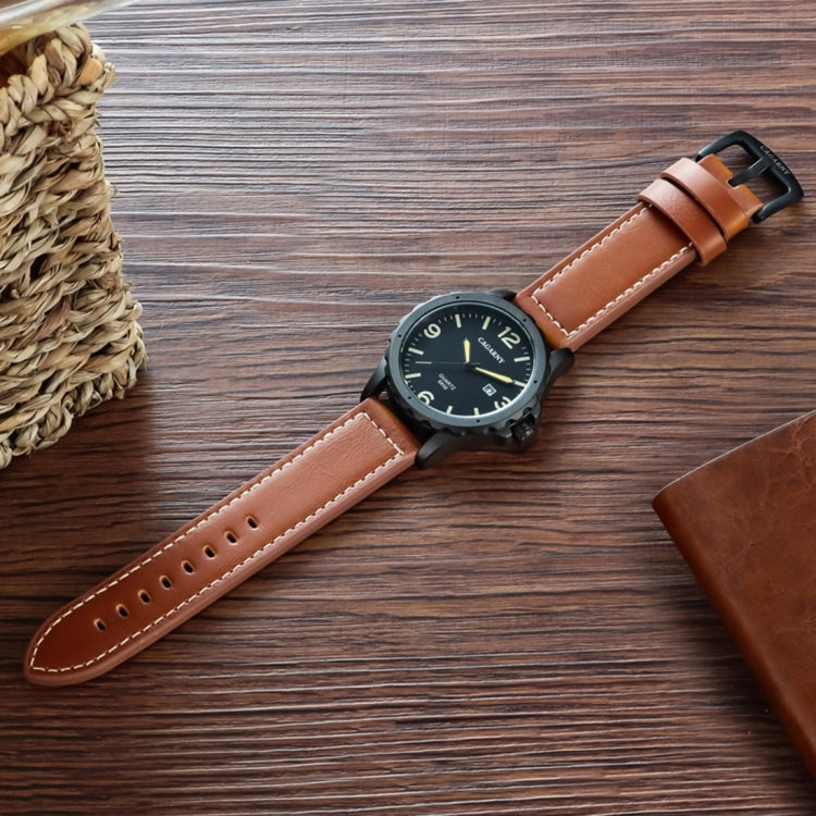 CAGARNY 6856 Fashion Quartz Movement Wrist Watch with Leather Band