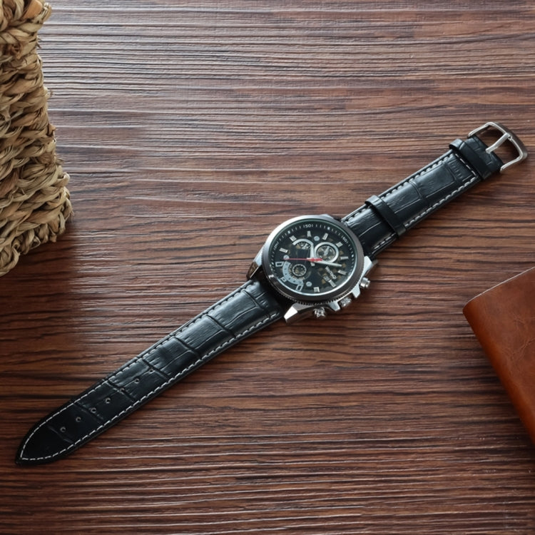 WeiYaQi 89032 Fashion Quartz Movement Wrist Watch with Leather Band
