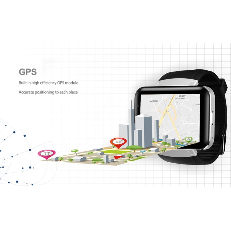 DOMINO DM98 Smart Watch Phone, 512MB + 4GB, 2.2 inch IPS Capacitive Touch Screen MT6572A Dual Core 1.2Ghz Bluetooth 4.0 Smart Watch Phone, Support GSM / WCDMA / WiFi / GPS / BT / Facebook / WhatsApp / Apps From Downloading / Anti-lost(Black)