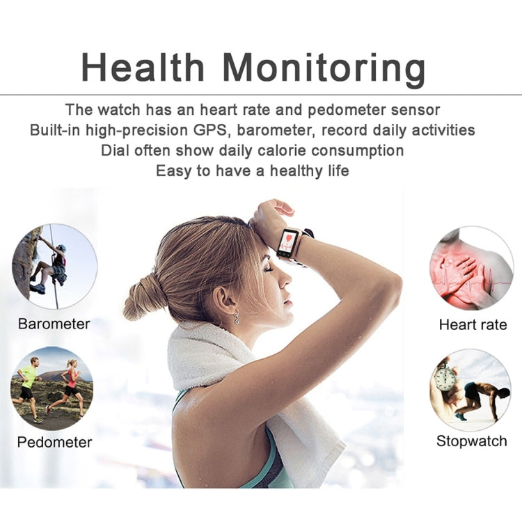 DTNO.1 D6 Smart Watch Phone, 1GB+8GB, 1.63 inch Android 5.1 MTK6580 Quad Core 1.3GHz, Network: 3G, Support Heart Rate Monitor & Pedometer & GPS & WiFi & Bluetooth & FM radio & Recording &  Barometer & Stopwatch(Gold)