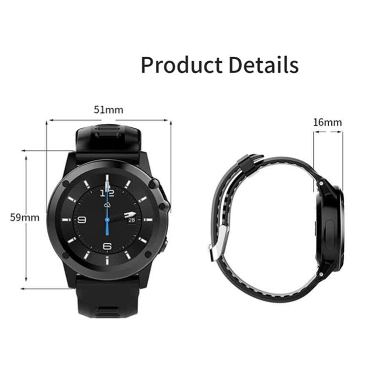 DTNO.1 H1 Smart Watch Phone, 512MB+4GB, 5MP Camera, IP68 Waterproof, 1.39 inch Android 4.4 MTK6572 Dual Core 1.0GHz, Network: 3G, Support Heart Rate Monitor & Pedometer & GPS & WiFi & Bluetooth & Sleep Monitor & Sedentary Reminder