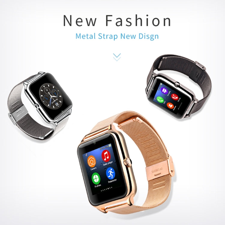 Z50 Smart Watch Phone, 1.54 inch IPS Touch Screen, Support SIM Card & TF Card, Bluetooth, GSM, 0.3MP Camera, Pedometer, Sedentary Alarm, Sleep Monitor, GPS, Remote Camera, Anti-lost Function