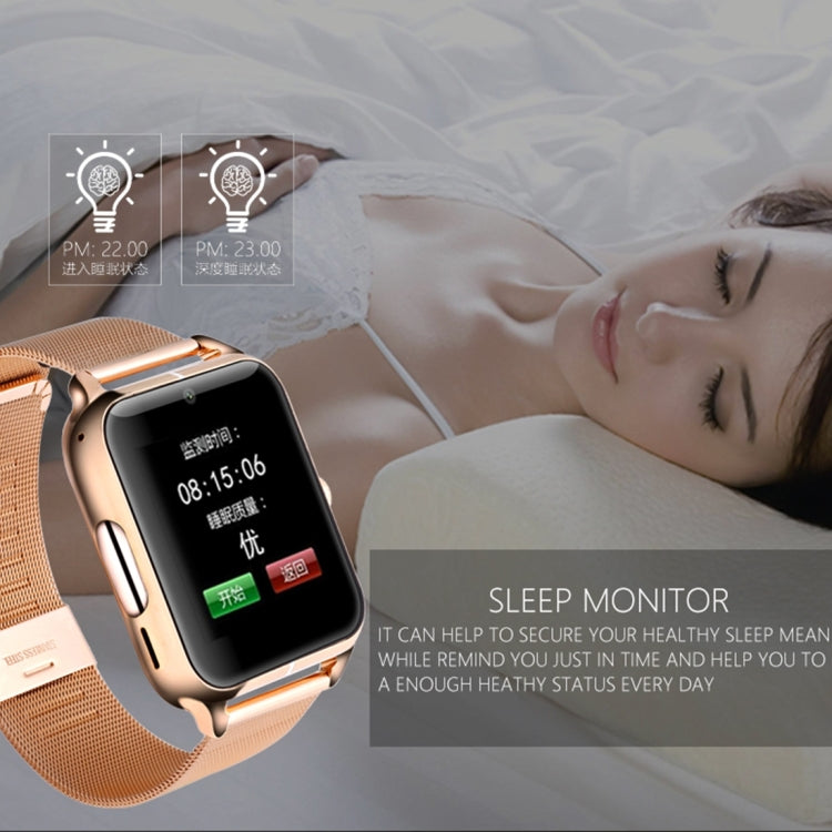 Z50 Smart Watch Phone, 1.54 inch IPS Touch Screen, Support SIM Card & TF Card, Bluetooth, GSM, 0.3MP Camera, Pedometer, Sedentary Alarm, Sleep Monitor, GPS, Remote Camera, Anti-lost Function