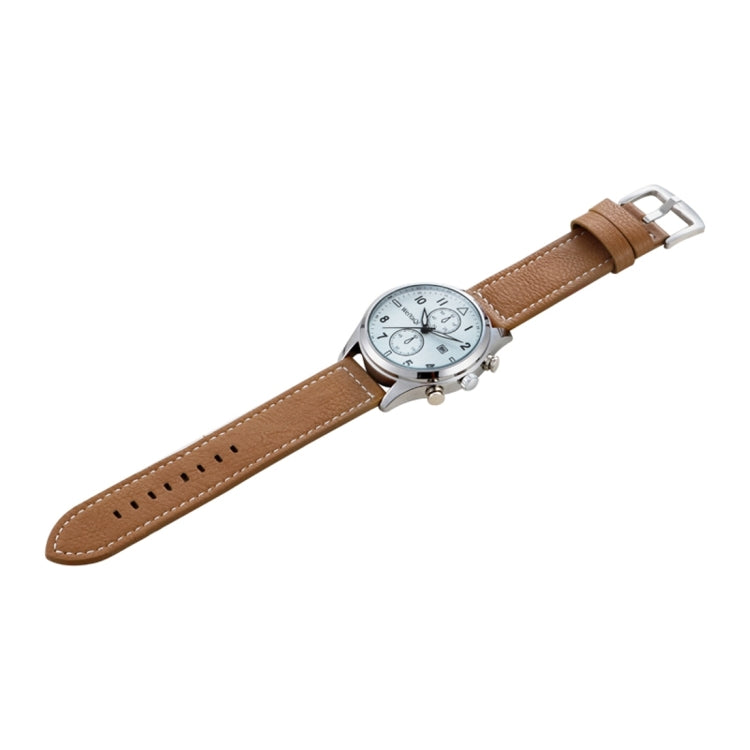 WeiYaQi 89018 Fashion Quartz Movement Wrist Watch with Leather Band (Brown)