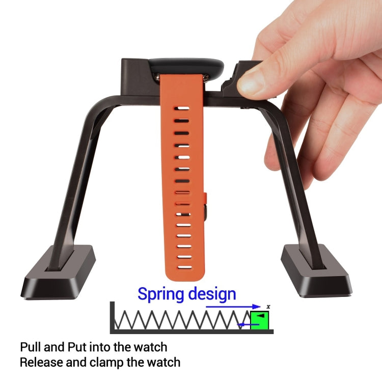 YoLike for Xiaomi Huami Amazfit CE / RoHS / FCC Certificated Charger Charging Dock Base Cradle Holder with 1.2m Charging Cable(Black)