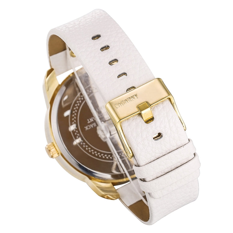 CAGARNY 6819 Fashionable Multifunctional Dual Time Zone Quartz Business Sport Wrist Watch with Leather Band & GMT Time & Calendar & Luminous Display for Men