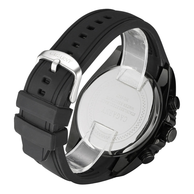 CAGARNY 6827 Fashionable Majestic  Student Quartz Sport Wrist Watch with Silicone Band for Men