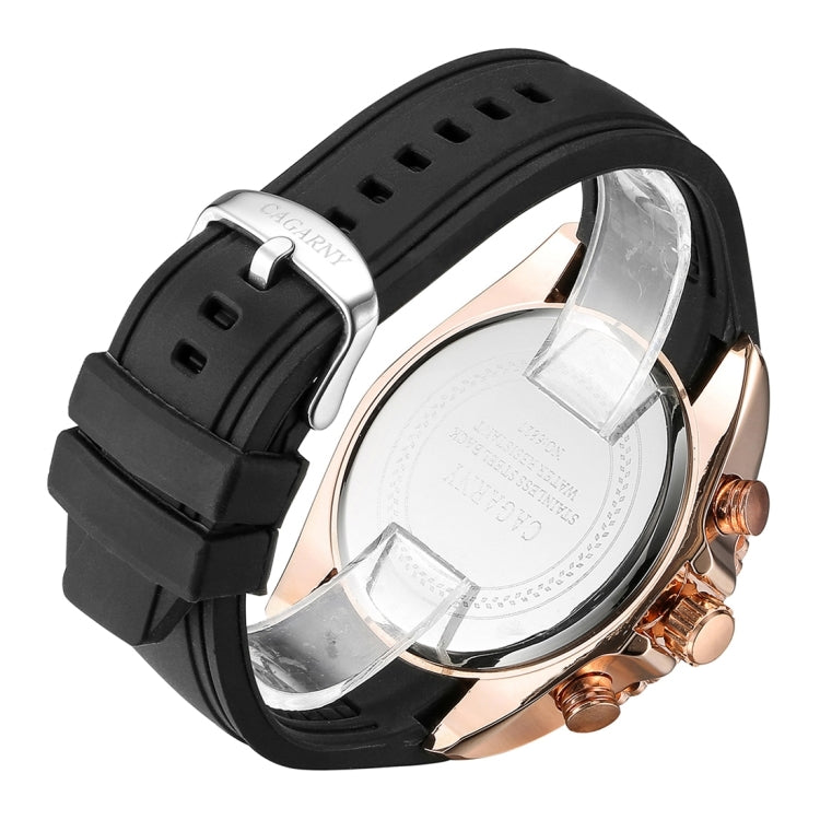 CAGARNY 6827 Fashionable Majestic  Student Quartz Sport Wrist Watch with Silicone Band for Men