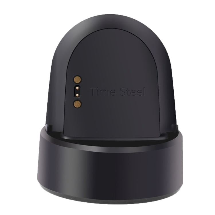 For Pebble Time Steel CE / RoHS / FCC Certificated Charger Charging Dock Base Stand Holder with 1.2m Charging Cable(Black)
