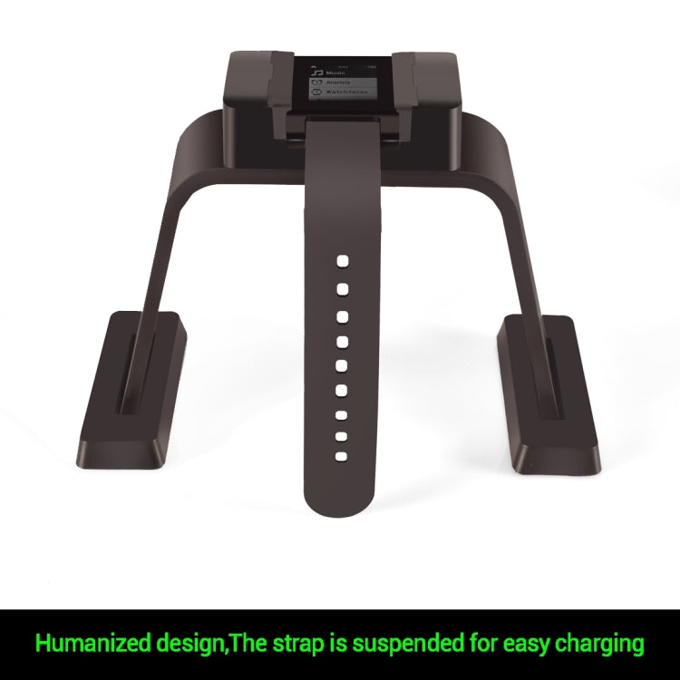 For Pebble 1 CE / RoHS / FCC Certificated Charger Charging Dock Base Cradle Holder with 1.2m Charging Cable (Black)