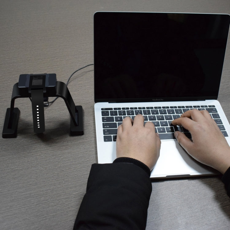 For Pebble 1 CE / RoHS / FCC Certificated Charger Charging Dock Base Cradle Holder with 1.2m Charging Cable (Black)