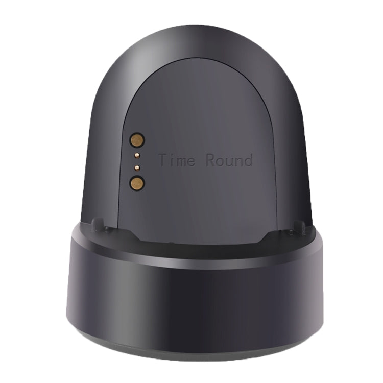 For Pebble Time Round CE / RoHS / FCC Certificated Charger Charging Dock Base Stand Holder with 1.2m Charging Cable(Black)