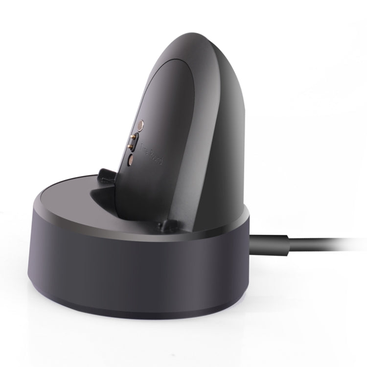 For Pebble Time Round CE / RoHS / FCC Certificated Charger Charging Dock Base Stand Holder with 1.2m Charging Cable(Black)