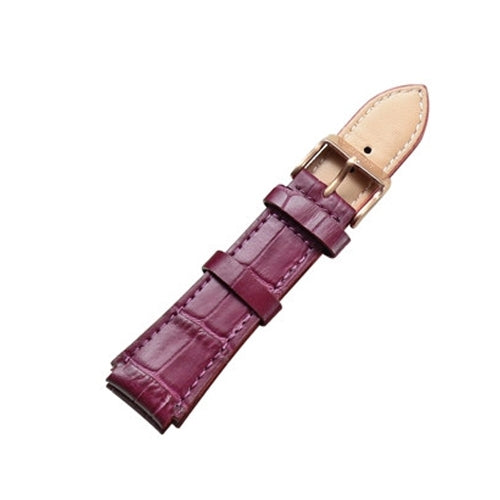 CAGARNY Simple Fashion Watches Band Gold Buckle Leather Watch Band, Width: 18mm