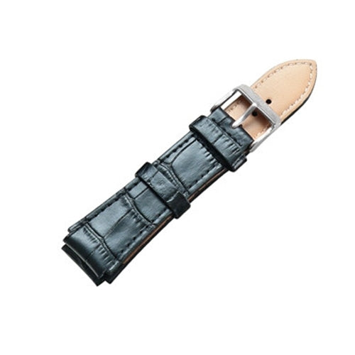 CAGARNY Simple Fashion Watches Band Silver Buckle Leather Watch Band, Width: 18mm