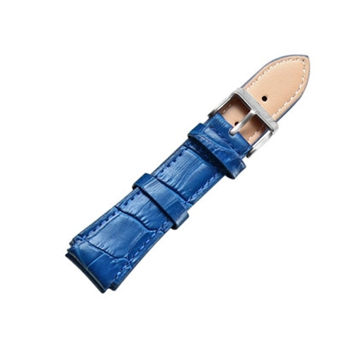 CAGARNY Simple Fashion Watches Band Silver Buckle Leather Watch Band, Width: 18mm