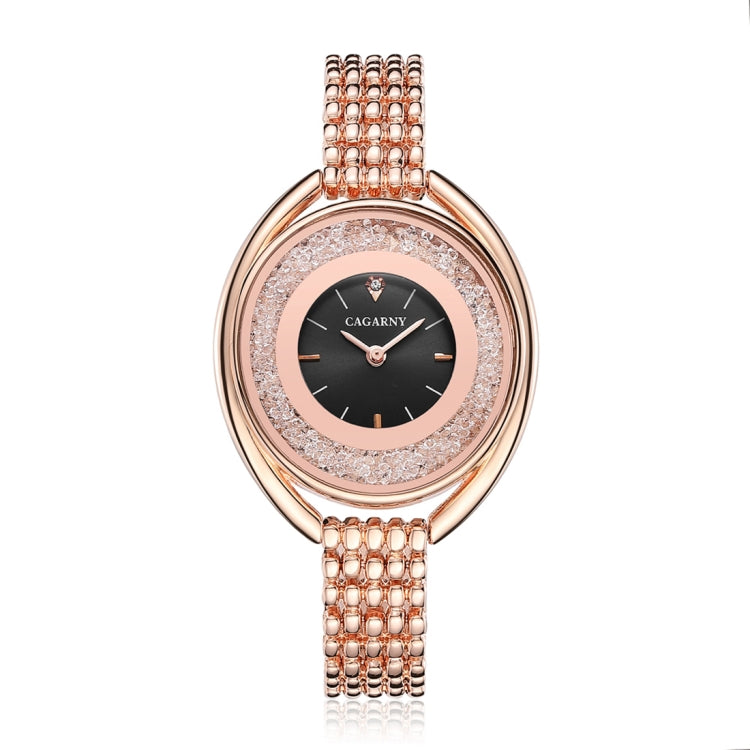 CAGARNY 6876 Water Resistant Fashion Women Quartz Wrist Watch with Stainless Steel Band
