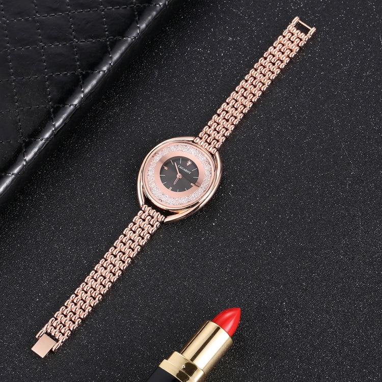 CAGARNY 6876 Water Resistant Fashion Women Quartz Wrist Watch with Stainless Steel Band