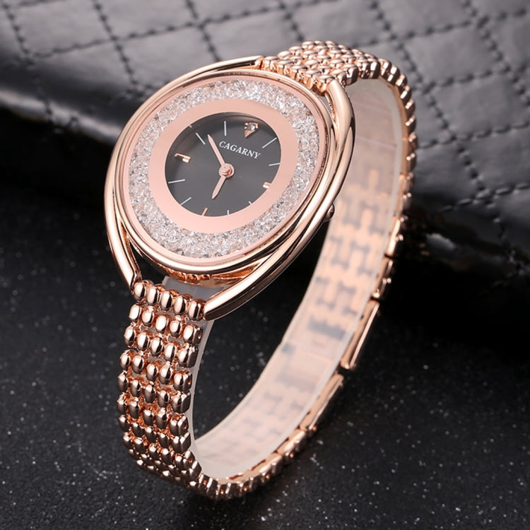 CAGARNY 6876 Water Resistant Fashion Women Quartz Wrist Watch with Stainless Steel Band
