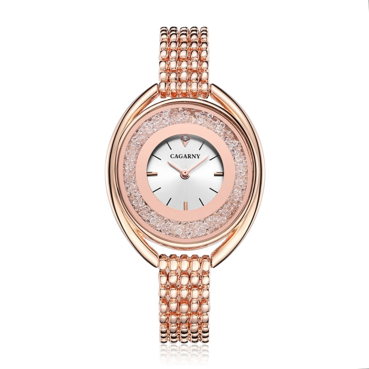 CAGARNY 6876 Water Resistant Fashion Women Quartz Wrist Watch with Stainless Steel Band