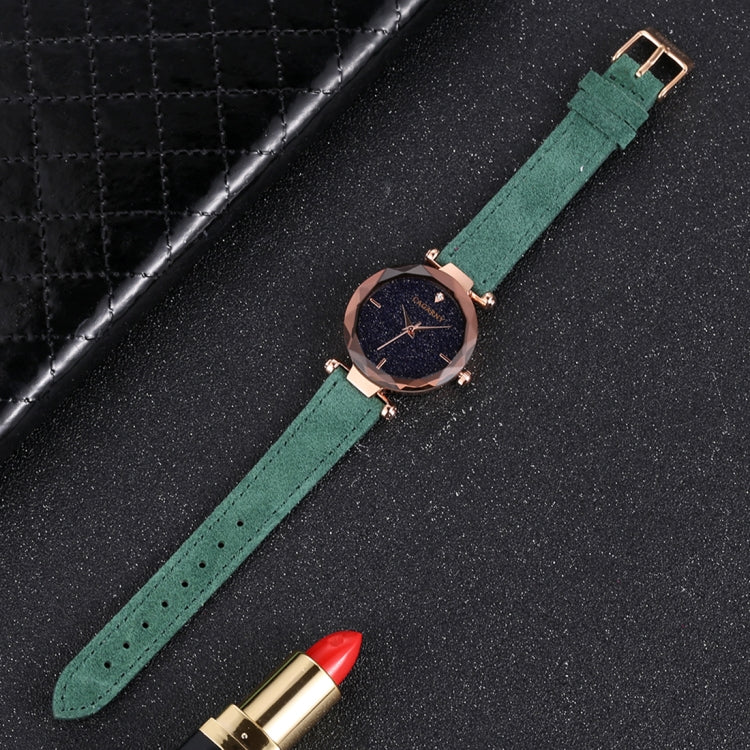 CAGARNY 6877 Water Resistant Fashion Women Quartz Wrist Watch with Leather Band