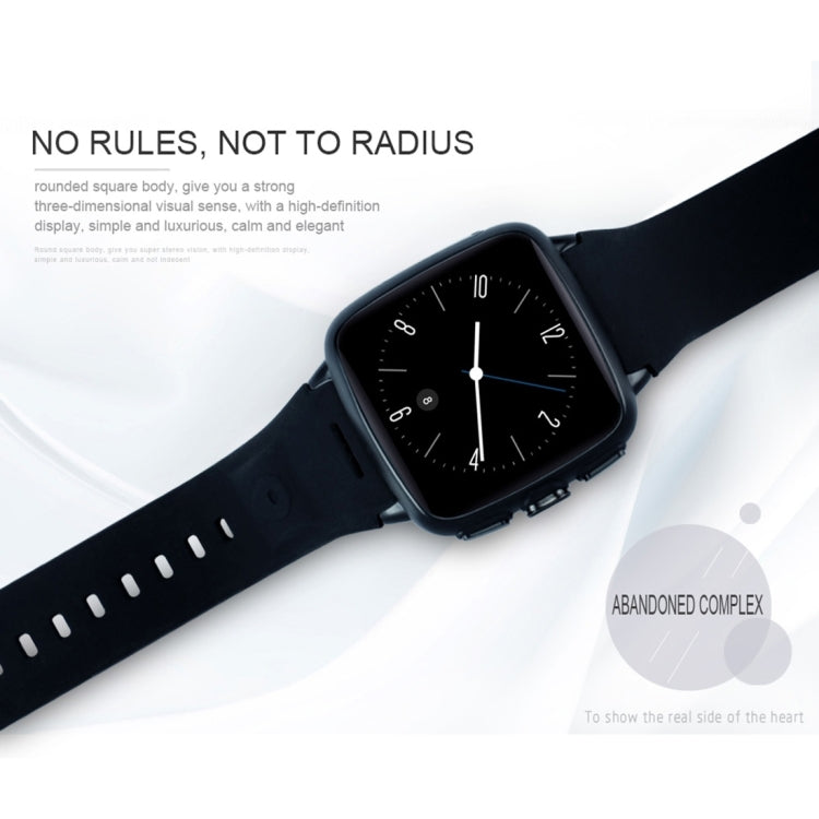 Z01 Smart Watch Phone, 4GB+512MB, Capacitive Touch Screen Android System, MTK6572 Dual Core, 1.2GHz,3G /2G Network, Support Pedometer / Bluetooth V4.0 / WiFi / GPS / FM Radio, with Silicone Strap