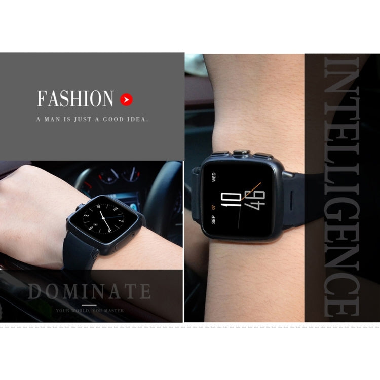 Z01 Smart Watch Phone, 4GB+512MB, Capacitive Touch Screen Android System, MTK6572 Dual Core, 1.2GHz,3G /2G Network, Support Pedometer / Bluetooth V4.0 / WiFi / GPS / FM Radio, with Silicone Strap