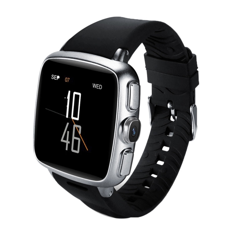 Z01 Smart Watch Phone, 4GB+512MB, Capacitive Touch Screen Android System, MTK6572 Dual Core, 1.2GHz,3G /2G Network, Support Pedometer / Bluetooth V4.0 / WiFi / GPS / FM Radio, with Silicone Strap