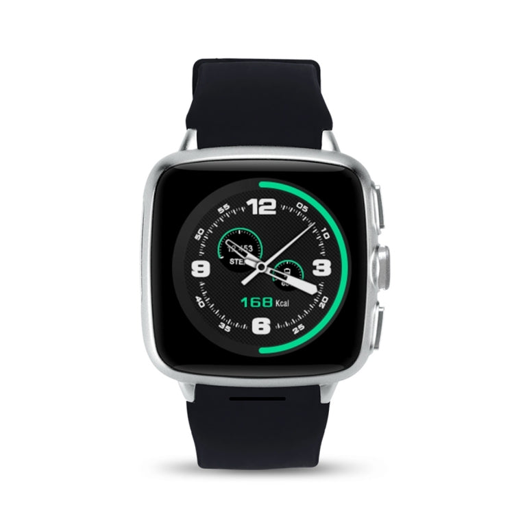 Z01 Smart Watch Phone, 4GB+512MB, Capacitive Touch Screen Android System, MTK6572 Dual Core, 1.2GHz,3G /2G Network, Support Pedometer / Bluetooth V4.0 / WiFi / GPS / FM Radio, with Silicone Strap