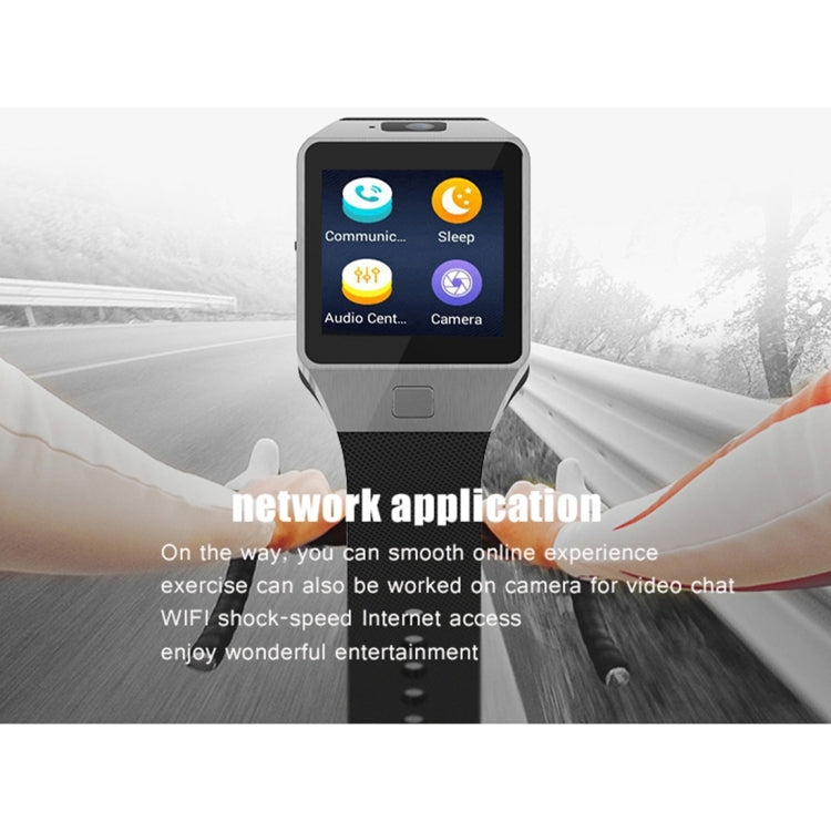 QW09 Smart Watch Phone, 512MB+4GB, 1.54inch LCD Capacitive Touch Screen Android 4.4.2, MTK6572A Dual Core, 1.2GHz,3G /2G Network, Support Pedometer / Bluetooth V4.0 / WiFi / Phone Anti-lost, with Silicone Strap