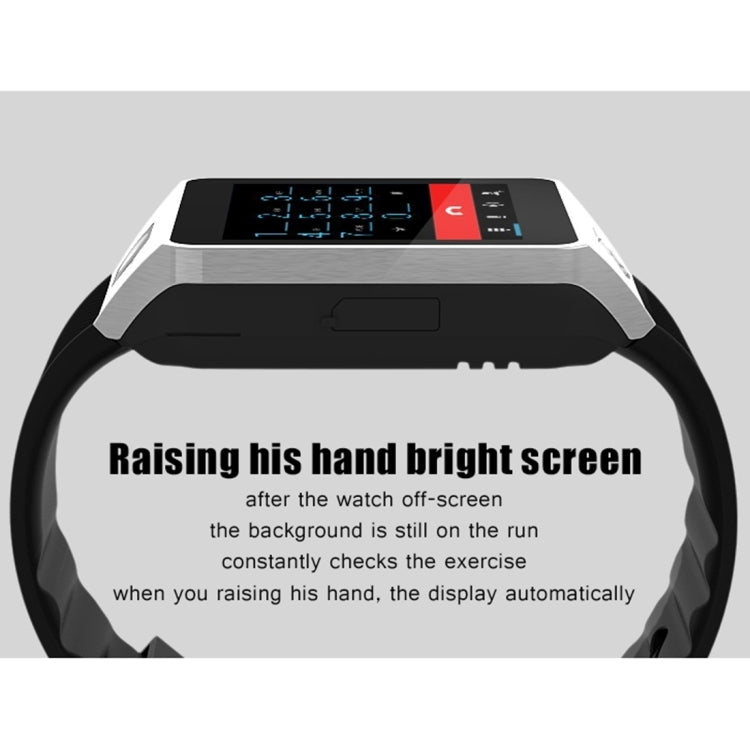 QW09 Smart Watch Phone, 512MB+4GB, 1.54inch LCD Capacitive Touch Screen Android 4.4.2, MTK6572A Dual Core, 1.2GHz,3G /2G Network, Support Pedometer / Bluetooth V4.0 / WiFi / Phone Anti-lost, with Silicone Strap