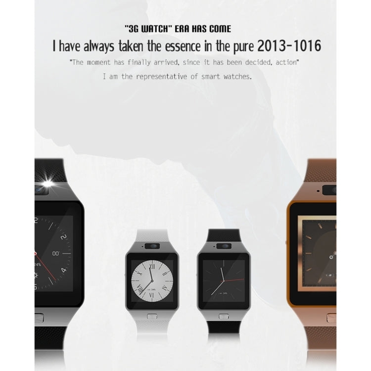 QW09 Smart Watch Phone, 512MB+4GB, 1.54inch LCD Capacitive Touch Screen Android 4.4.2, MTK6572A Dual Core, 1.2GHz,3G /2G Network, Support Pedometer / Bluetooth V4.0 / WiFi / Phone Anti-lost, with Silicone Strap