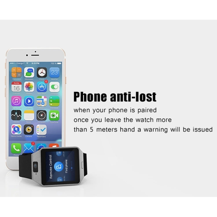 QW09 Smart Watch Phone, 512MB+4GB, 1.54inch LCD Capacitive Touch Screen Android 4.4.2, MTK6572A Dual Core, 1.2GHz,3G /2G Network, Support Pedometer / Bluetooth V4.0 / WiFi / Phone Anti-lost, with Silicone Strap