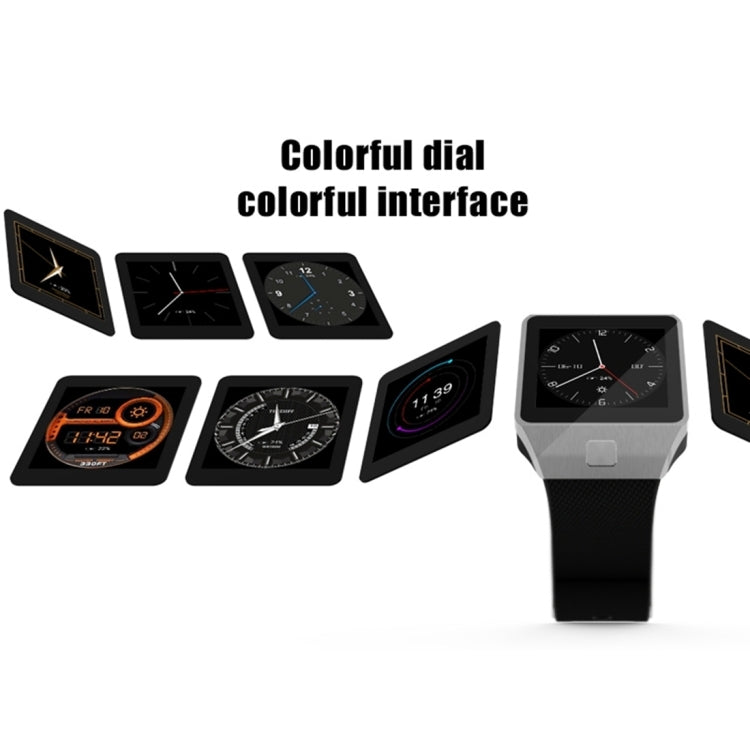 QW09 Smart Watch Phone, 512MB+4GB, 1.54inch LCD Capacitive Touch Screen Android 4.4.2, MTK6572A Dual Core, 1.2GHz,3G /2G Network, Support Pedometer / Bluetooth V4.0 / WiFi / Phone Anti-lost, with Silicone Strap