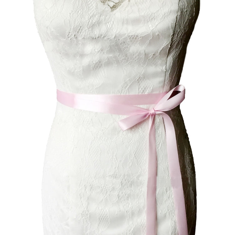 Women Handmade Beaded Rhinestone Ribbon Lacing Wedding Belt Lady Bride Waistband Waist Belt