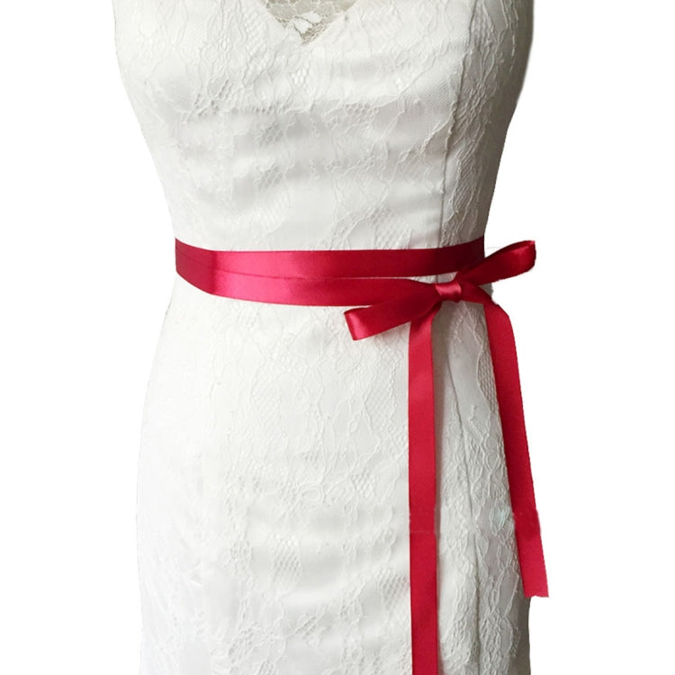 Women Handmade Beaded Rhinestone Ribbon Lacing Wedding Belt Lady Bride Waistband Waist Belt