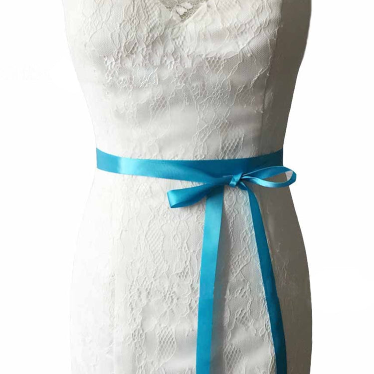 Women Handmade Beaded Rhinestone Ribbon Lacing Wedding Belt Lady Bride Waistband Waist Belt