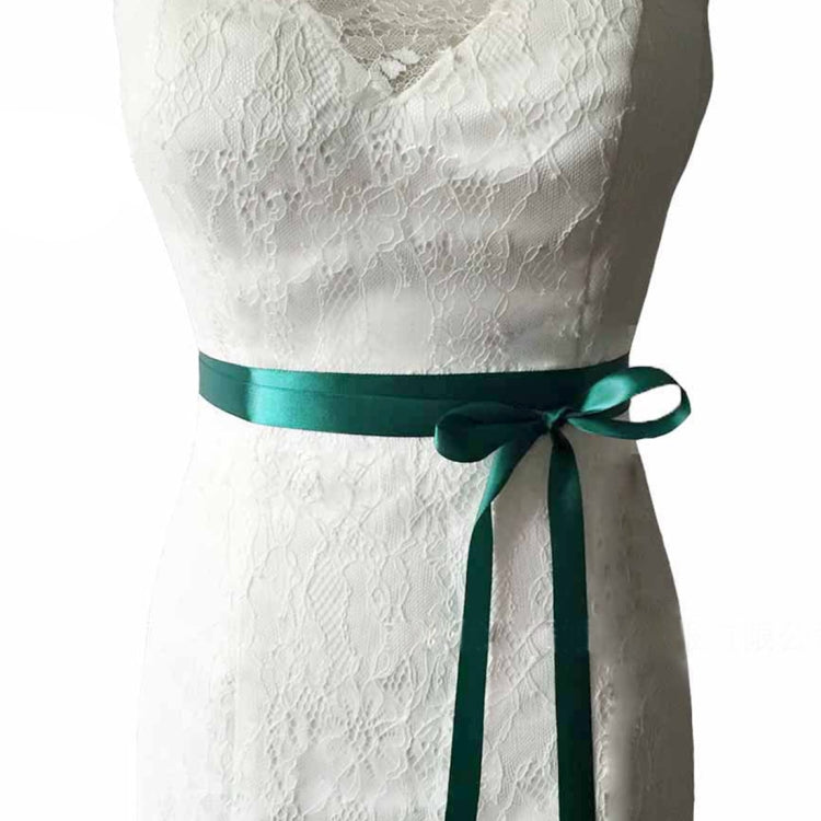 Women Handmade Beaded Rhinestone Ribbon Lacing Wedding Belt Lady Bride Waistband Waist Belt