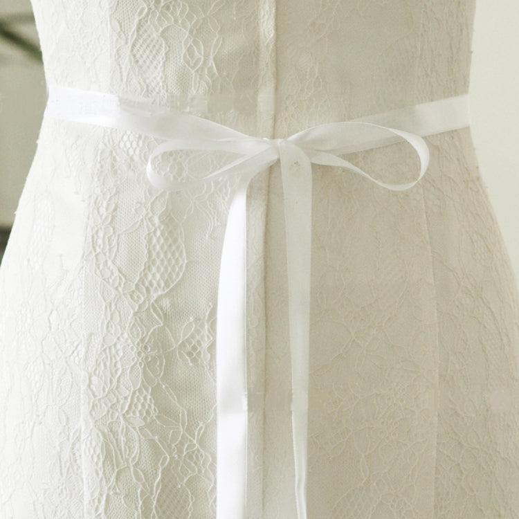 Women Handmade Beaded Rhinestone Ribbon Lacing Wedding Belt Lady Bride Waistband Waist Belt
